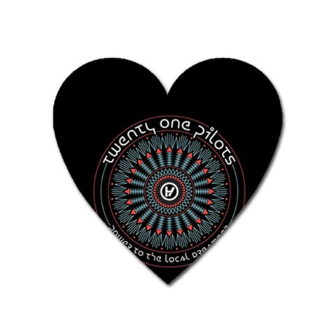 Twenty One Pilots  Magnet (Heart) from ArtsNow.com Front