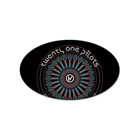 Twenty One Pilots  Sticker Oval (100 pack) from ArtsNow.com Front