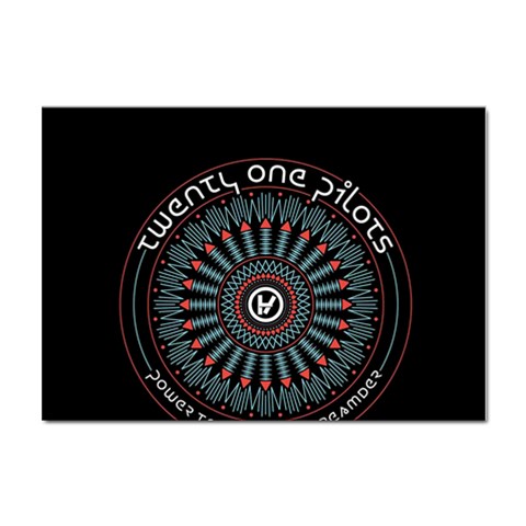 Twenty One Pilots  Sticker A4 (10 pack) from ArtsNow.com Front