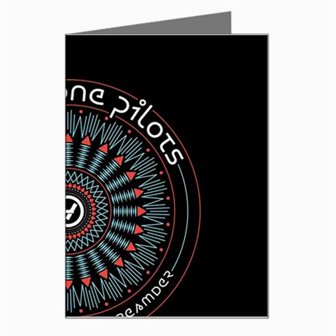 Twenty One Pilots  Greeting Card from ArtsNow.com Left