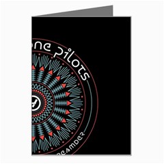 Twenty One Pilots  Greeting Card from ArtsNow.com Left