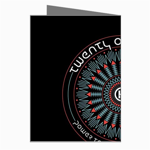 Twenty One Pilots  Greeting Card from ArtsNow.com Right