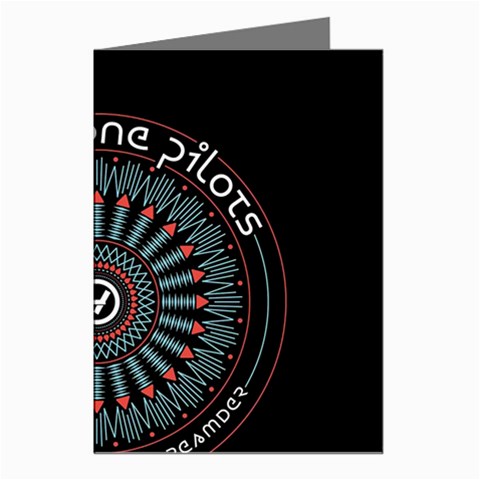 Twenty One Pilots  Greeting Cards (Pkg of 8) from ArtsNow.com Left