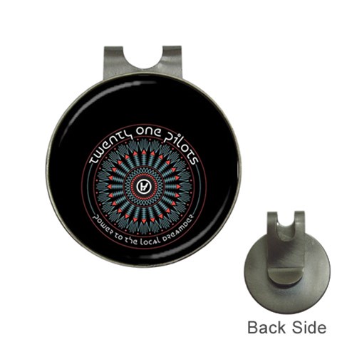 Twenty One Pilots  Golf Ball Marker Hat Clip from ArtsNow.com Front