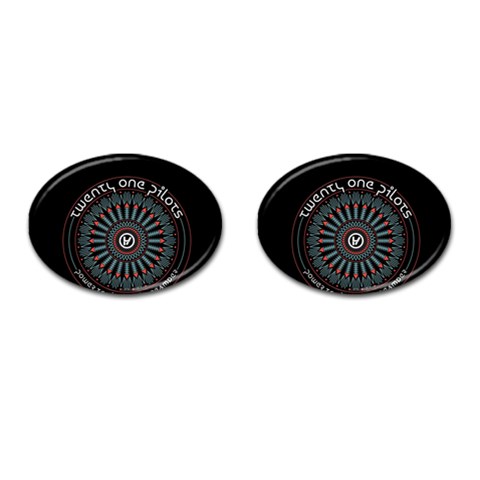 Twenty One Pilots  Cufflinks (Oval) from ArtsNow.com Front(Pair)