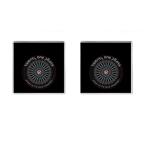Twenty One Pilots  Cufflinks (Square) from ArtsNow.com Front(Pair)