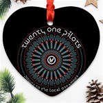 Twenty One Pilots  Heart Ornament (Two Sides)