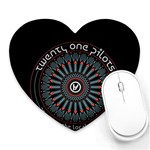 Twenty One Pilots  Heart Mousepad