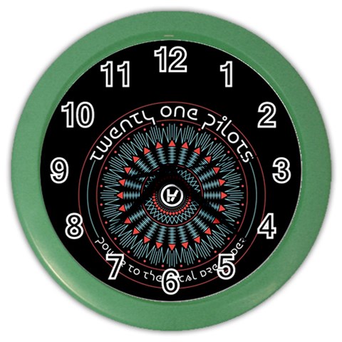 Twenty One Pilots  Color Wall Clock from ArtsNow.com Front