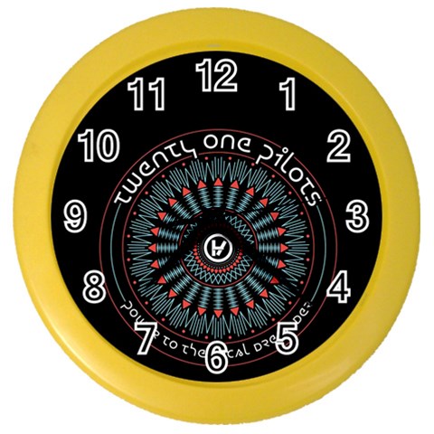 Twenty One Pilots  Color Wall Clock from ArtsNow.com Front