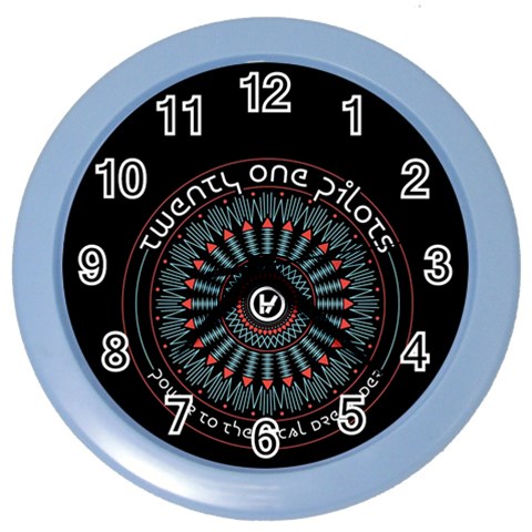 Twenty One Pilots  Color Wall Clock from ArtsNow.com Front