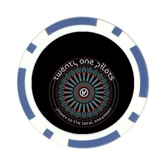 Twenty One Pilots  Poker Chip Card Guard from ArtsNow.com Front