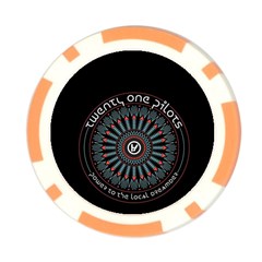 Twenty One Pilots  Poker Chip Card Guard from ArtsNow.com Front