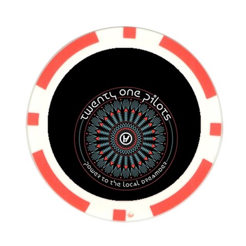 Twenty One Pilots  Poker Chip Card Guard from ArtsNow.com Back