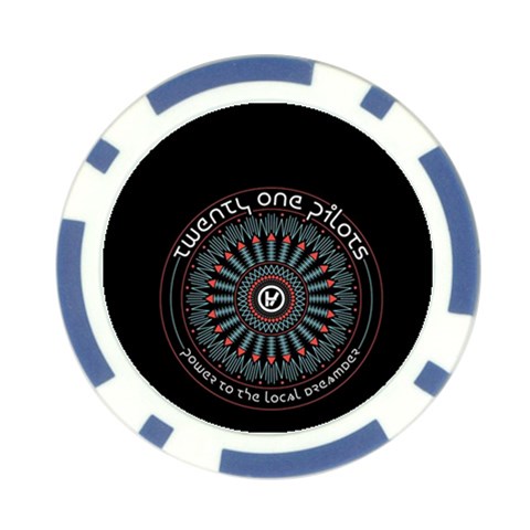 Twenty One Pilots  Poker Chip Card Guard from ArtsNow.com Back