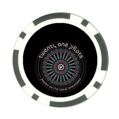 Twenty One Pilots  Poker Chip Card Guard from ArtsNow.com Back