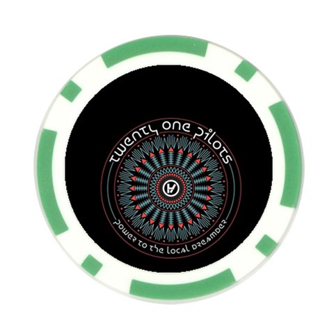 Twenty One Pilots  Poker Chip Card Guard (10 pack) from ArtsNow.com Back