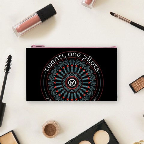 Twenty One Pilots  Cosmetic Bag (Small) from ArtsNow.com Front