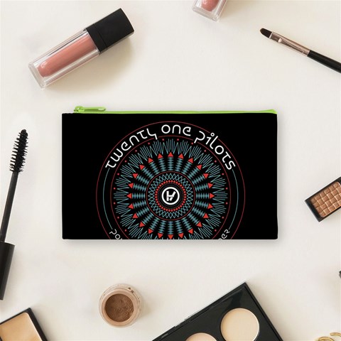 Twenty One Pilots  Cosmetic Bag (Small) from ArtsNow.com Front