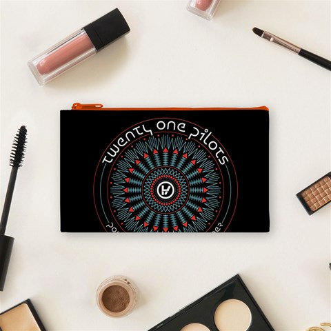 Twenty One Pilots  Cosmetic Bag (Small) from ArtsNow.com Front