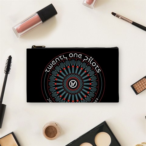 Twenty One Pilots  Cosmetic Bag (Small) from ArtsNow.com Front