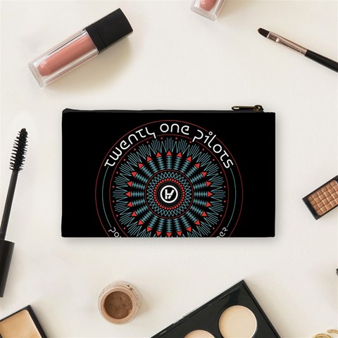 Twenty One Pilots  Cosmetic Bag (Small) from ArtsNow.com Back