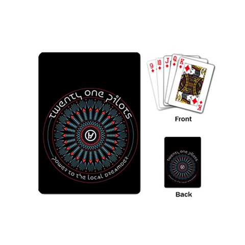 Twenty One Pilots  Playing Cards (Mini) from ArtsNow.com Back