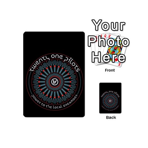 Twenty One Pilots  Playing Cards 54 (Mini) from ArtsNow.com Back