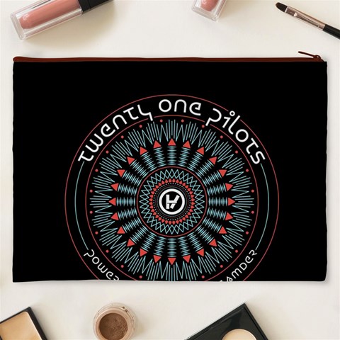 Twenty One Pilots  Cosmetic Bag (XXXL) from ArtsNow.com Back