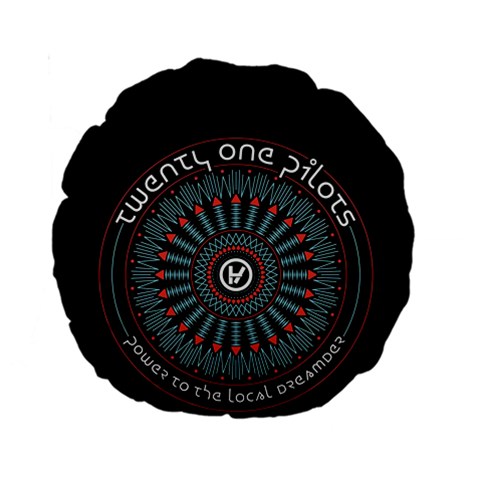 Twenty One Pilots  Standard 15  Premium Round Cushion  from ArtsNow.com Front