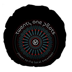 Twenty One Pilots  Large 18  Premium Round Cushion  from ArtsNow.com Front