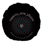 Twenty One Pilots  Large 18  Premium Round Cushion 