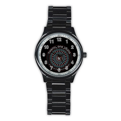 Twenty One Pilots  Stainless Steel Round Watch from ArtsNow.com Front