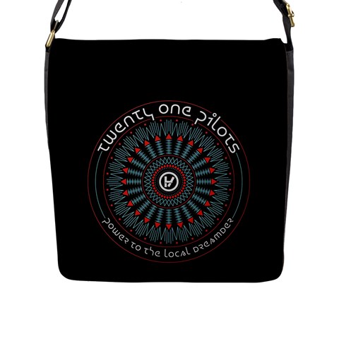 Twenty One Pilots  Flap Closure Messenger Bag (L) from ArtsNow.com Front