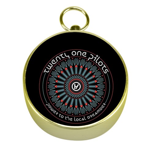 Twenty One Pilots  Gold Compass from ArtsNow.com Front