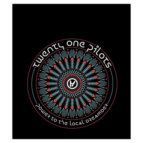 Twenty One Pilots  Drawstring Pouch (Small) from ArtsNow.com Front