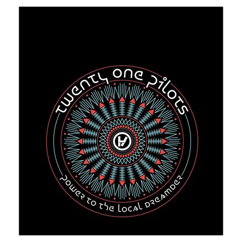 Twenty One Pilots  Drawstring Pouch (Medium) from ArtsNow.com Front