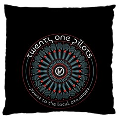 Twenty One Pilots  Large Flano Cushion Case (Two Sides) from ArtsNow.com Back
