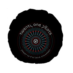 Twenty One Pilots  Standard 15  Premium Flano Round Cushion  from ArtsNow.com Back