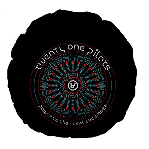Twenty One Pilots  Large 18  Premium Flano Round Cushion  from ArtsNow.com Front