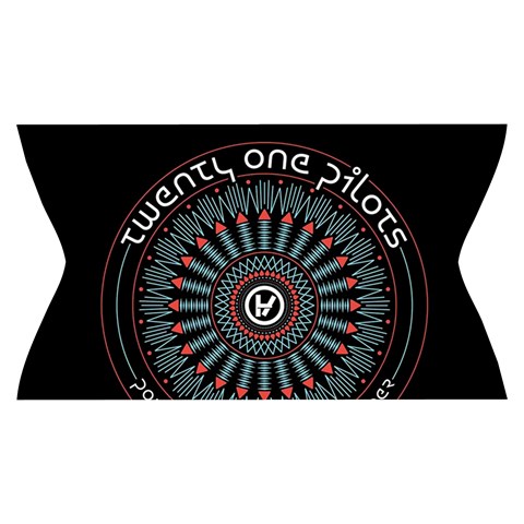 Twenty One Pilots  Yoga Cropped Leggings from ArtsNow.com Waistband Front