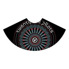 Twenty One Pilots  Midi Sleeveless Dress from ArtsNow.com Skirt Front