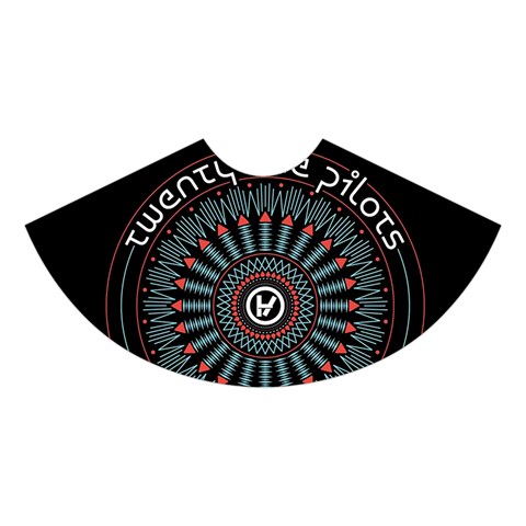 Twenty One Pilots  Midi Sleeveless Dress from ArtsNow.com Skirt Back