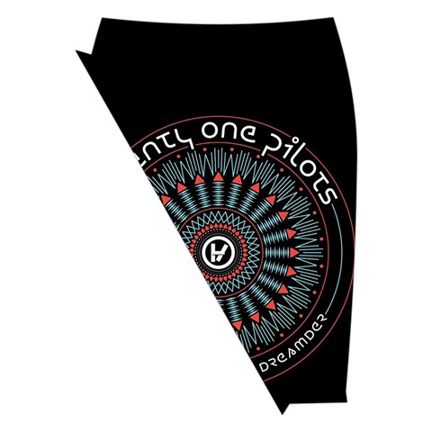 Twenty One Pilots  Midi Wrap Pencil Skirt from ArtsNow.com Front Left