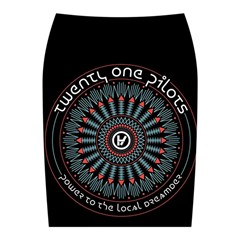 Twenty One Pilots  Midi Wrap Pencil Skirt from ArtsNow.com Back