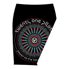 Twenty One Pilots  Midi Wrap Pencil Skirt from ArtsNow.com  Front Right 