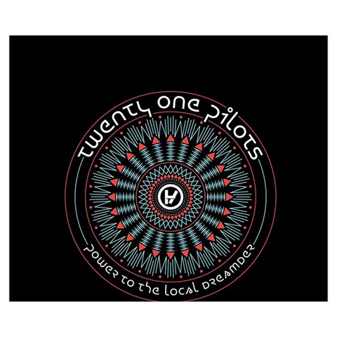 Twenty One Pilots  Medium Zipper Tote Bag from ArtsNow.com Front