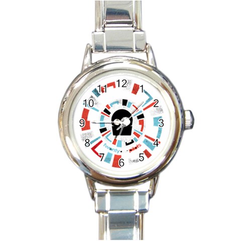 Twenty One Pilots  Round Italian Charm Watch from ArtsNow.com Front