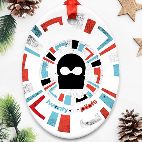 Twenty One Pilots  Ornament (Oval) from ArtsNow.com Front
