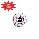 Twenty One Pilots  1  Mini Magnet (10 pack) 